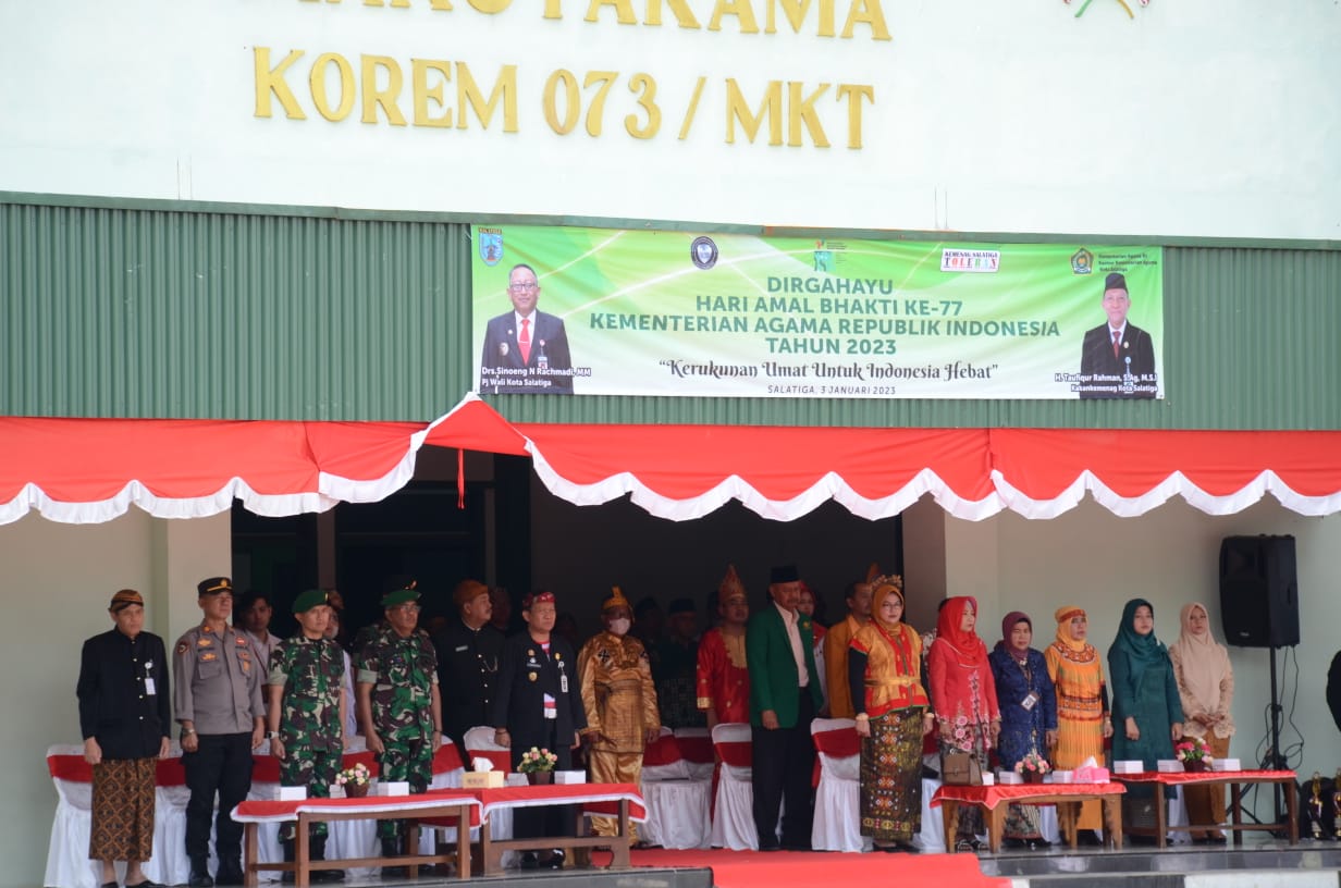 Letkol Arm Bismi Tambunan, S.E., Hadiri Upacara Peringatan Hari Amal Bhakti Kementerian Agama 